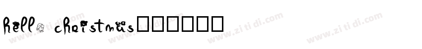 hello christmas字体字体转换